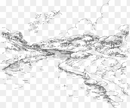 shire homepage intro river - sketch