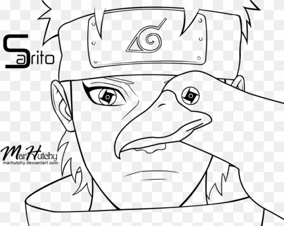 shisui uchiha with crow lineart by marhutchy on deviantart - shisui uchiha coloring page