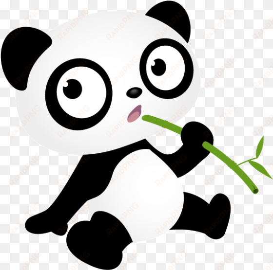 shocking panda with green bamboo tattoo design - frame panda png