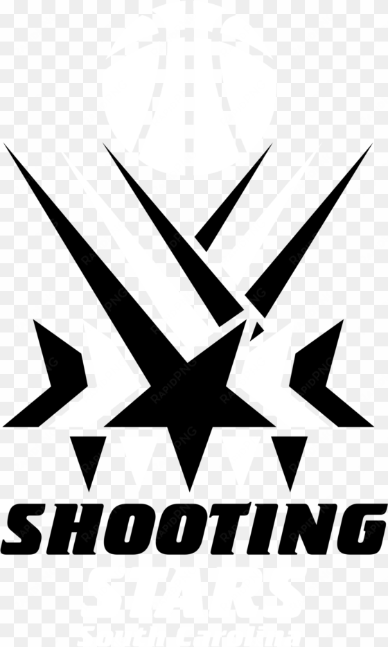 shooting stars logo black and white - stars