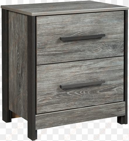 shop night stands - signature design by ashley cazenfeld black/gray 2 drawer