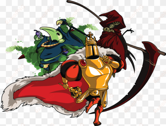 shovel knight - specter knight and plague knight
