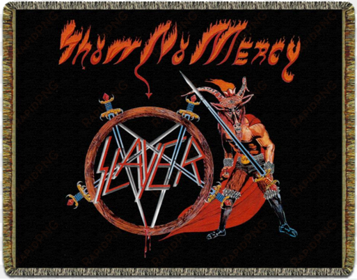 show no mercy woven blanket - slayer show no mercy 1983