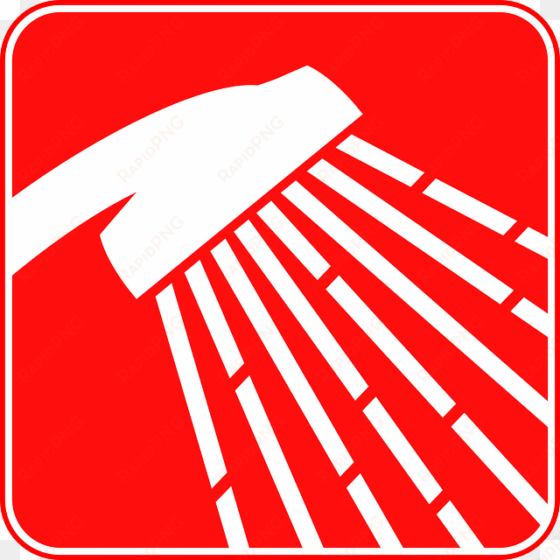 shower, bathroom, sign, red, water - shower icons