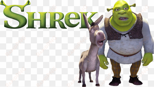 shrek movie image with logo and character - shrek 1 fanart