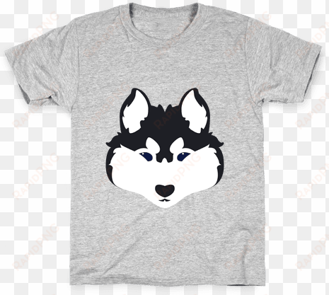 siberian husky face kids t-shirt - architecture tee shirts