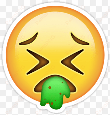sick emoji - throw up emoji png