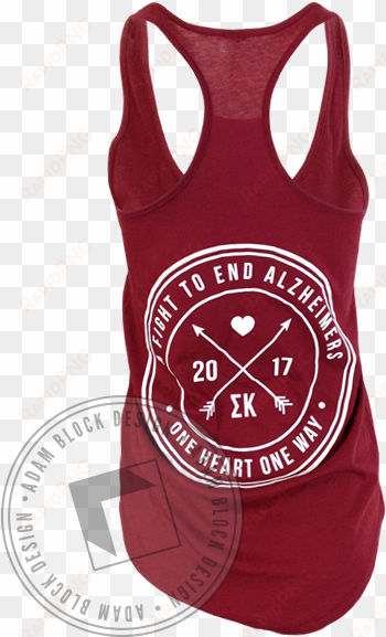 sigma kappa fight to end alzheimers racerback tank - t-shirt