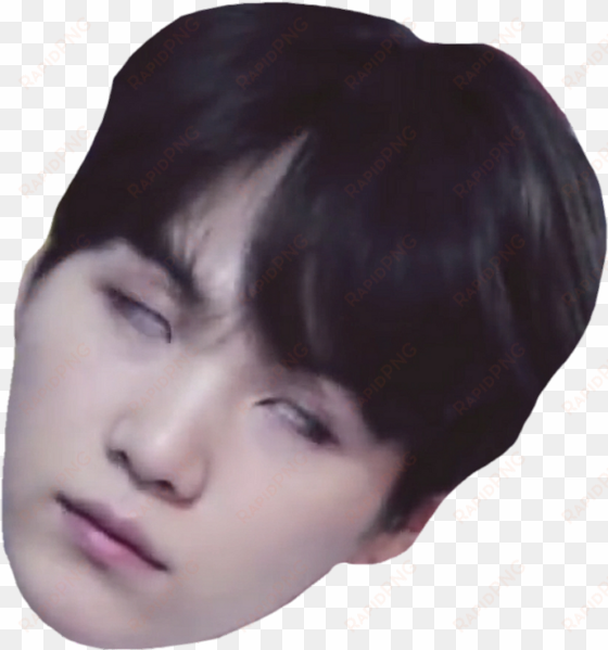 sign in to save it to your collection - bts suga face png