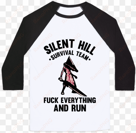 silent hill survival team f*** everything and run baseball - mess with crabo you get a stabo shirt