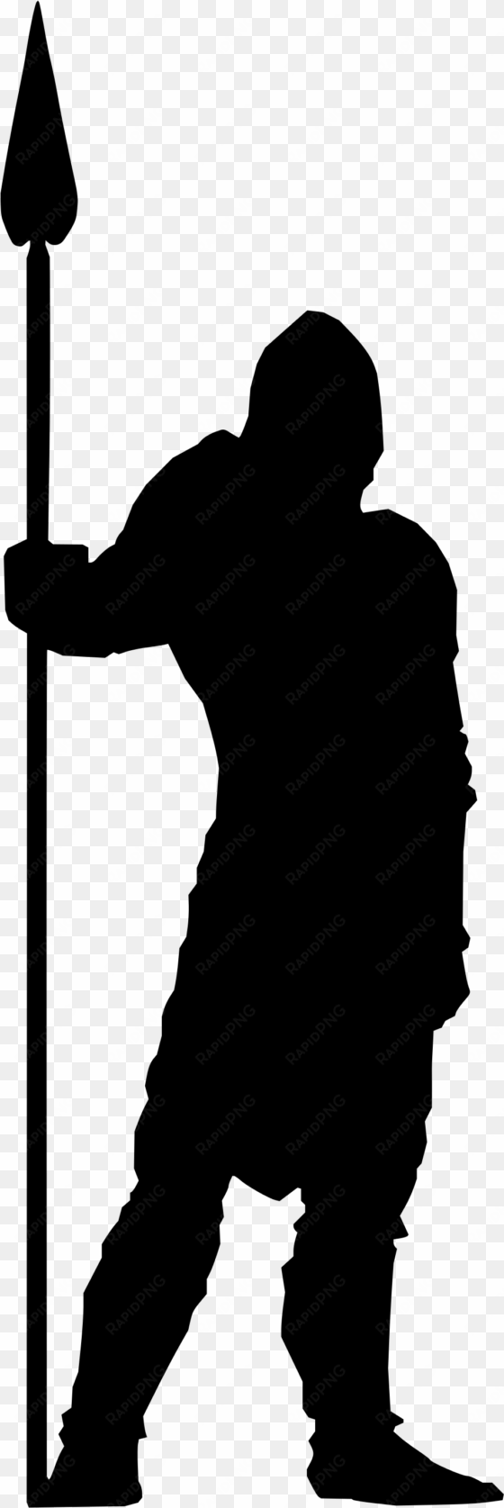 silhouette at getdrawings com free for personal - medieval soldier silhouette png