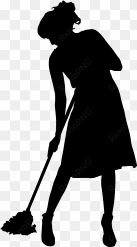 Silhouette Cleaning At Getdrawings - Cleaning Silhouette Png transparent png image