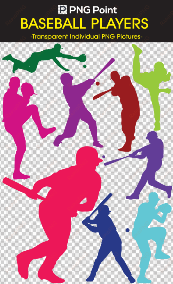 silhouette images, icons and clip arts of baseball - illustration