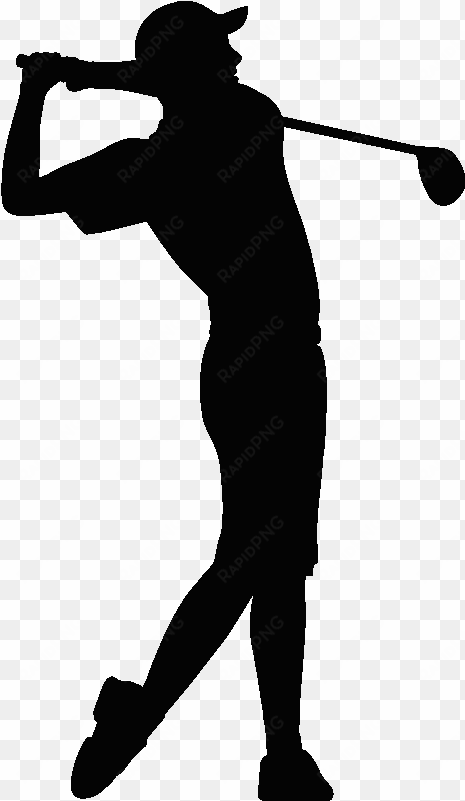 silhouette of at getdrawings com free for - golfer silhouette png