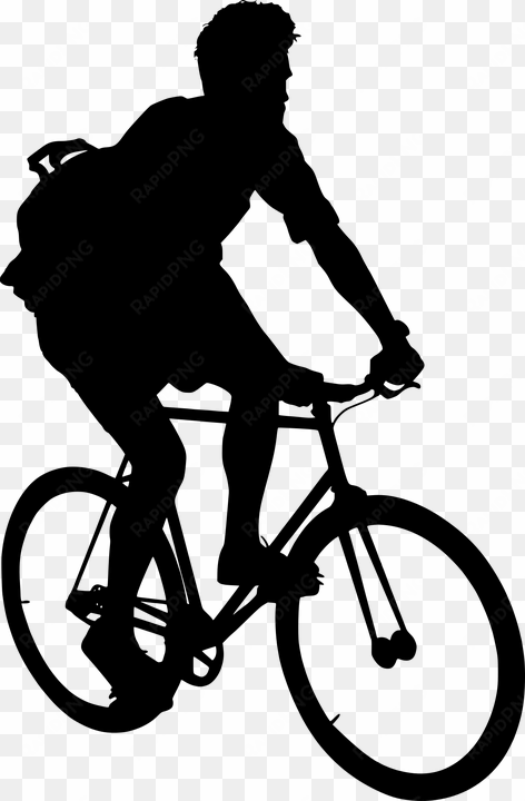 silhouette, wheel, cyclist, bike, seated, active, man - bmx racing clip art