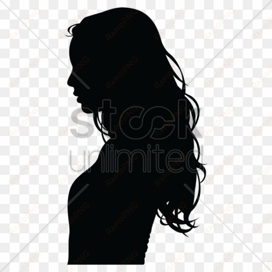 silhouette woman face clipart silhouette clip art - long hair silhouette