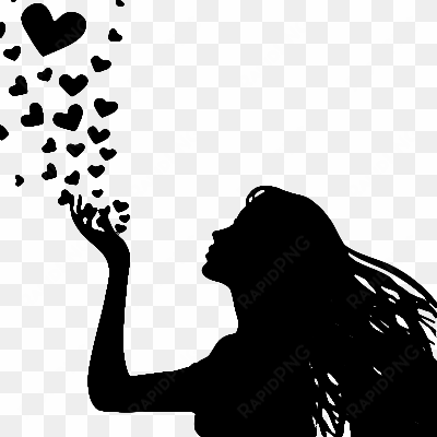 silhouette woman with hearts in hand woman silhouette, - all lives matter [book]