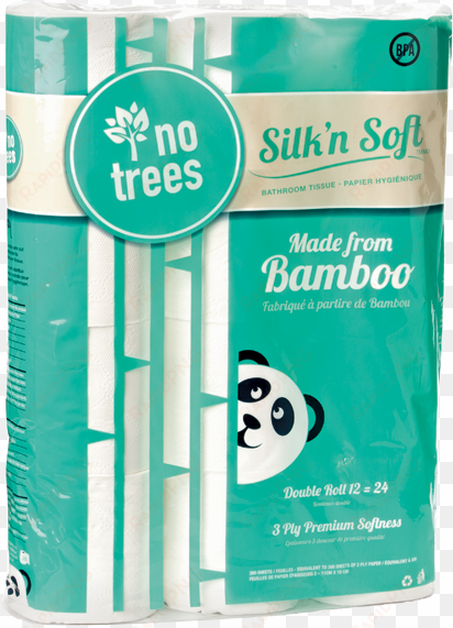 silk'n soft bathroom tissue is produced from mother - silk'n soft bamboo tree-free 3-ply double roll toilet