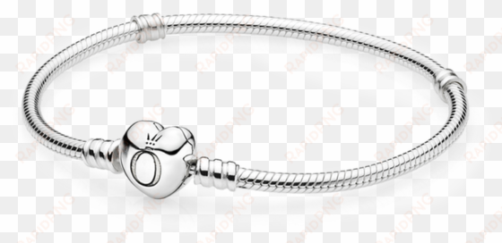 silver charm bracelet with heart clasp - autumn pandora 2018 collection
