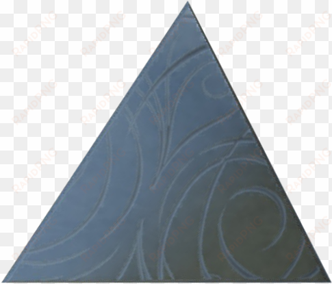 silver equilateral triangle - construction paper