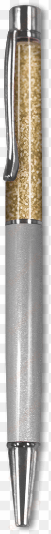 Silver & Gold Glitter Pen - Silver transparent png image