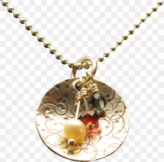 silver jewelry, dona miller - maa durga locket in gold