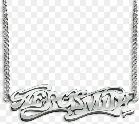 silver logo necklace - aerosmith silver logo necklace