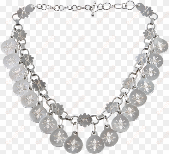 silver necklace nature mapuche sterling chile lagrimas - silver