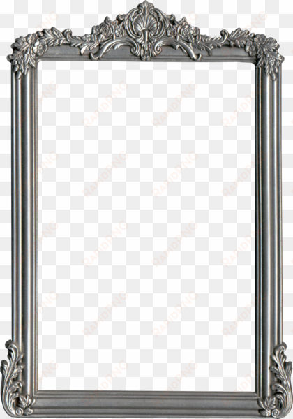 silver photo frame png