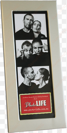 silver photo strip photo booth frame - strip frame