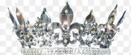 silver queen crown - silver king crown png