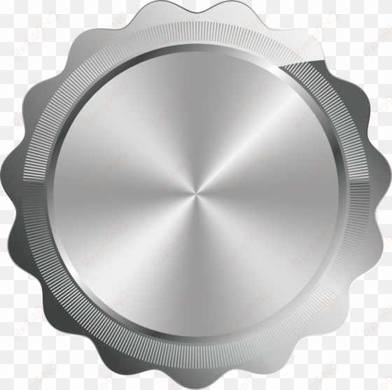 silver seal badge png transparent clip art image - transparent black metal seal