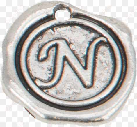 silver wax seal "n" charm - sealing wax