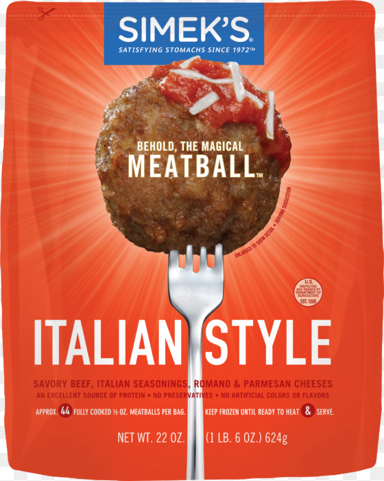 simek's italian style meatballs, - simeks meatballs, original - 22 oz