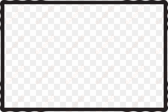 simple black frame png - white with black outline