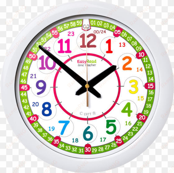 simple clock hands png download - easyread time teacher children's wall clock with simple