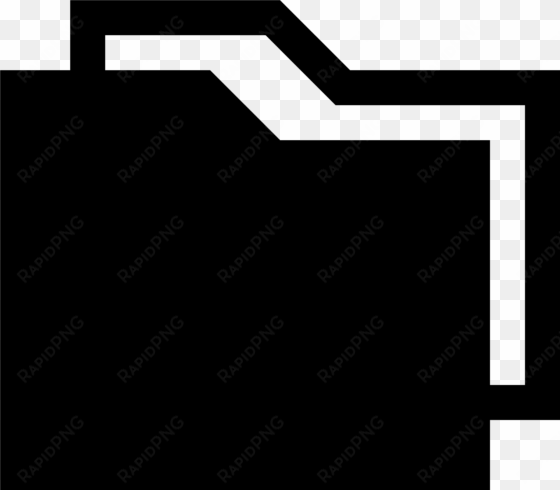 simple folder icon png - black and white folder icon