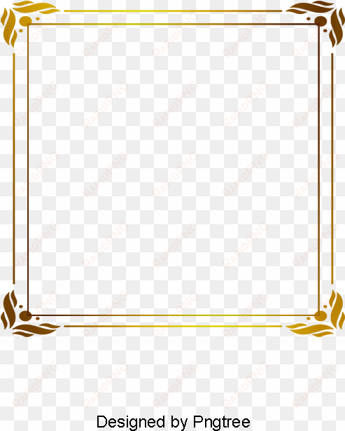 simple gold french pattern border png picture, french - psd