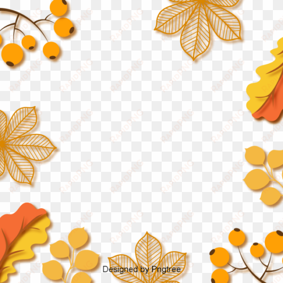 Simple Hand Painted Cartoon Art Design Pattern Autumn - Autumn transparent png image