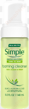 simple kind to skin facial care foaming facial cleanser - cleanser