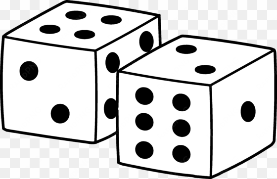 simple playing dice design - square things clipart