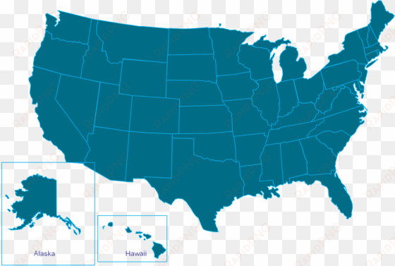 simplified map of us states download usa eastern major - united states map vector