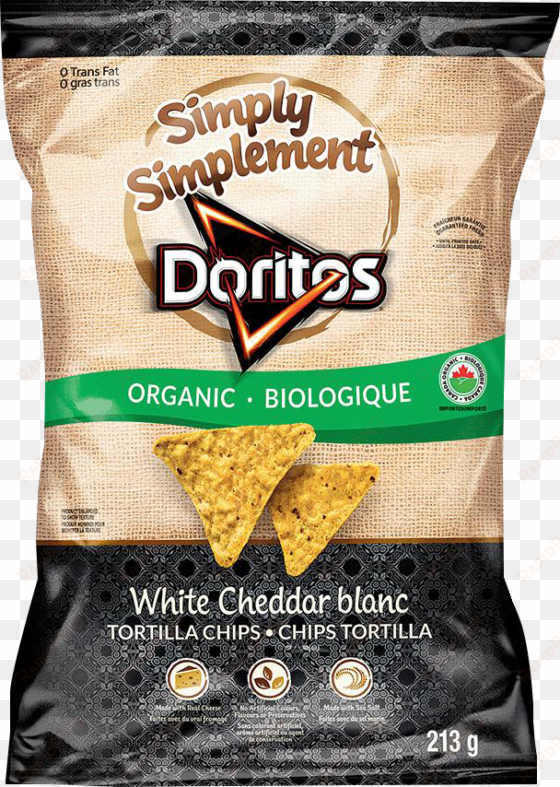 simply doritos® white cheddar tortilla chips - doritos toasted corn tortilla chips 10.5 oz. bag