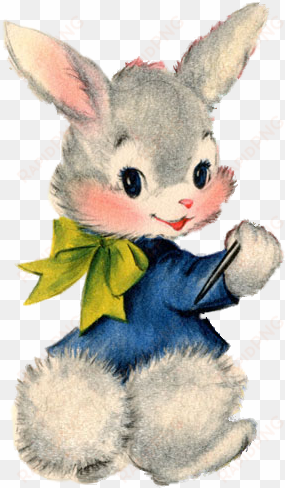 single bunny 303×500 pixels - vintage hoppy easter bunny mug