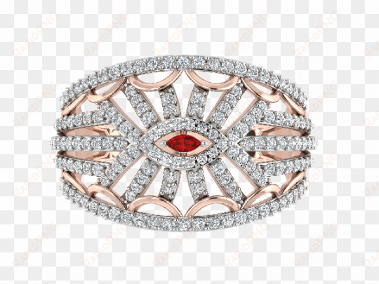 single human eye diamond ring - engagement ring