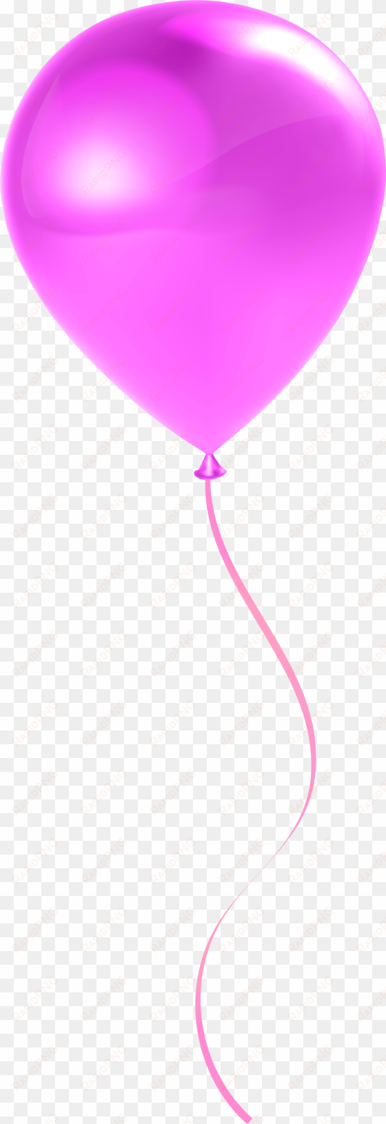 single pink balloon