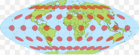 sinusiodal earth circles - mercator