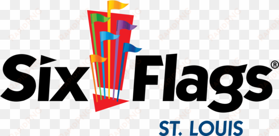 six flags st - six flags st louis logo