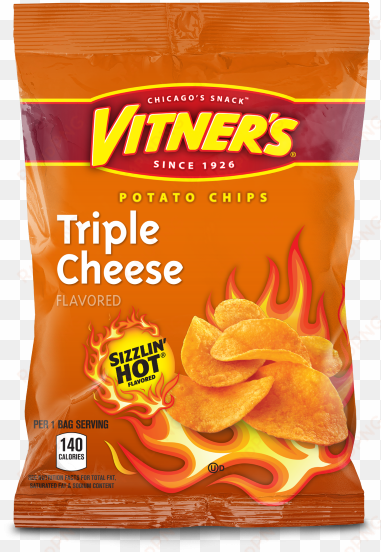 sizzlin' hot® cheese potato chips - vitner's sweet southern heat bbq potato chips 8.5 oz