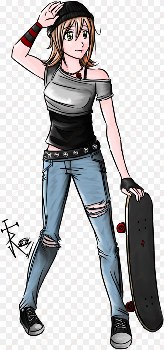 skateboarding drawing anime girl distribution company - skater girl draw